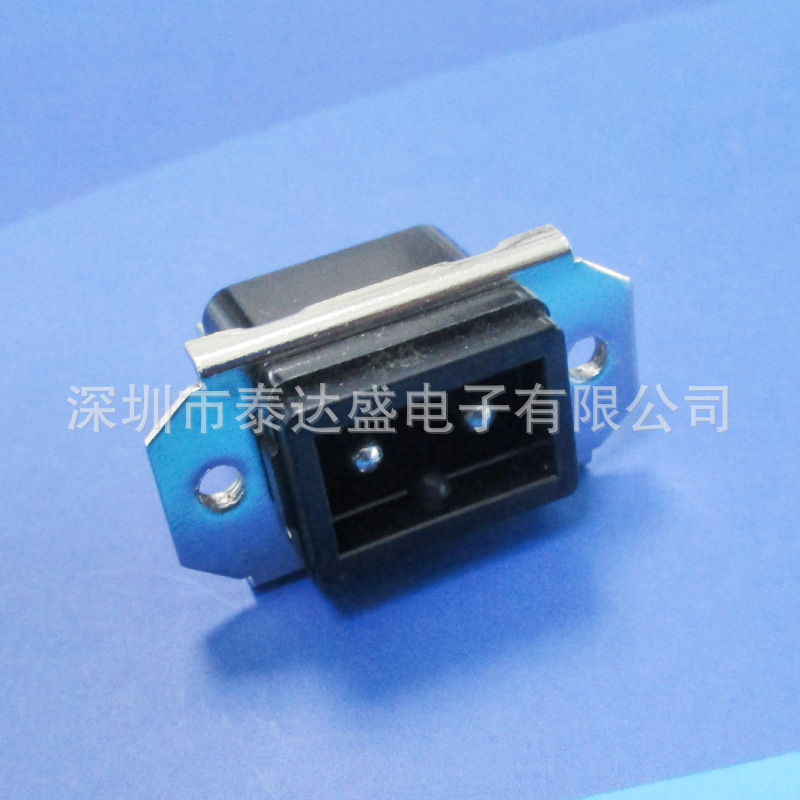 智能酒柜电源输入母插座B字尾分正负极直流输入AC插座DB-14-DS4