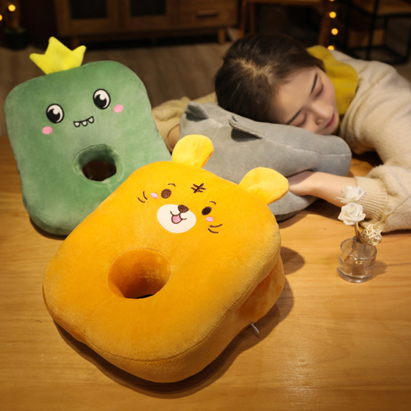 Cross-border nap pillow, prone sleeping pillow, primary school students' summer ice silk office nap pillow, magic prone pillow