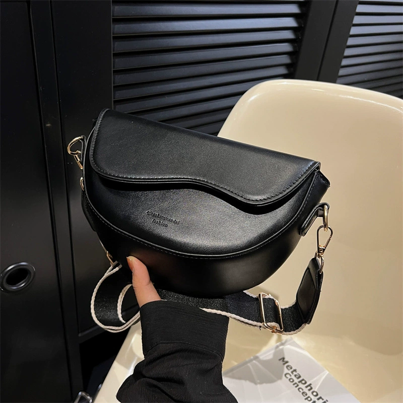 Retro polyurethane one-shoulder bag, shoulder bag, high-end, food bag