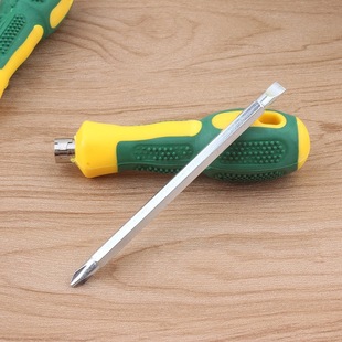 Factory Direct Sales 4inch Gourd Handle Dual-Purpose Screwdriver Dual-Purpose Screwdriver Dual-Purpose Screwdriver One Yuan Two Yuan Goods