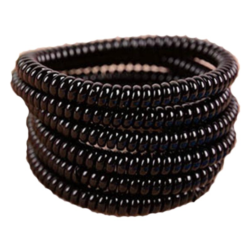Línea telefónica de estilo coreano banda de pelo anillo de cabeza de alta dureza multi-color ultra-fino espiral cadena delgada cabeza cuerda accesorios para el cabello anillo de pelo al por mayor