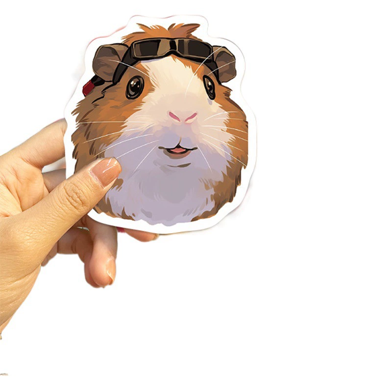 50 Мультфильм морская свинка граффити наклейки персонализированное украшение гитара ноутбук багаж DIY водонепроницаемый оптом