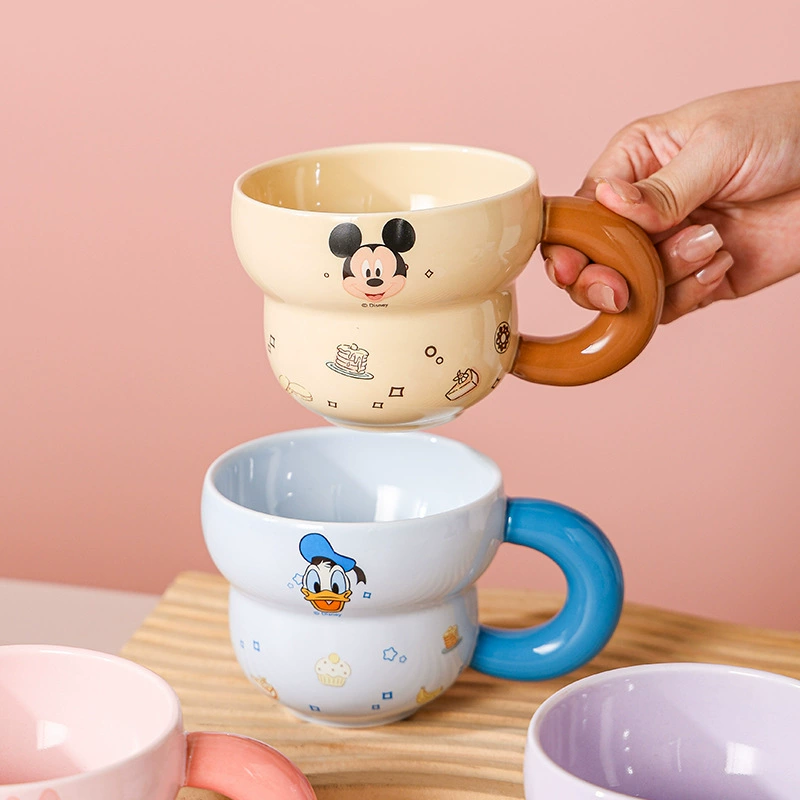Фарфоровая кружка с рисунком Disney, оригинальная, персонализированная чашка для воды/завтрака, мультяшная молочная кружка, розничная продажа