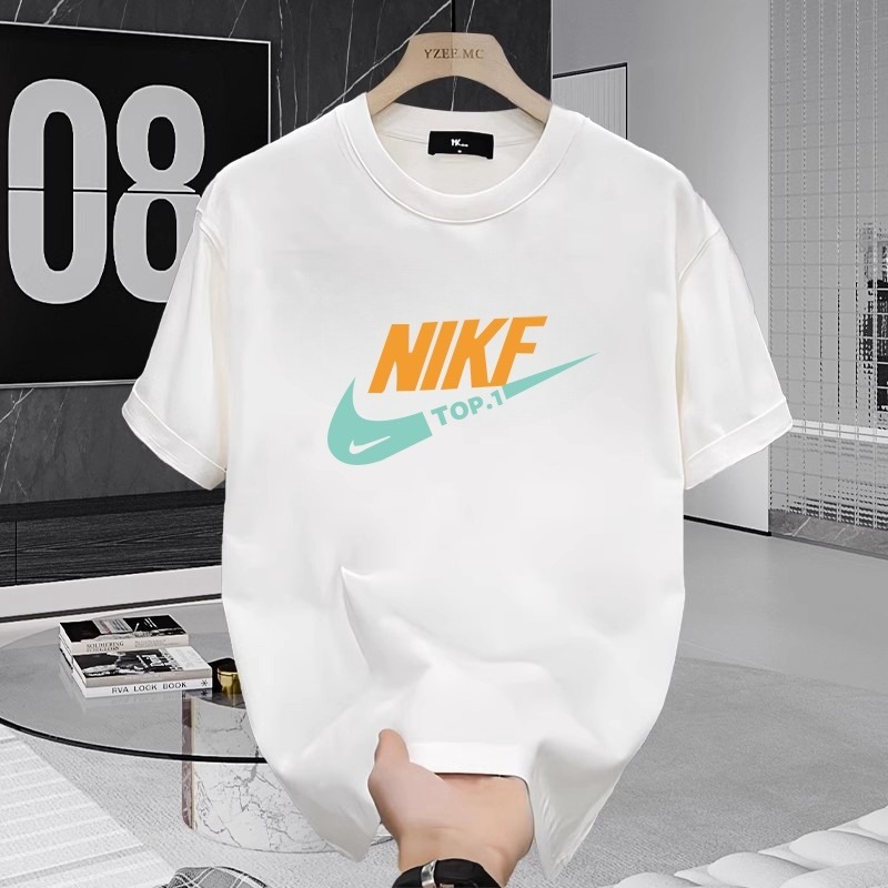 2025 新しい夏のメンズ半袖 Tシャツ純綿トレンディなブランド服メンズ半袖多用途ルーズ Tシャツトップ|undefined
