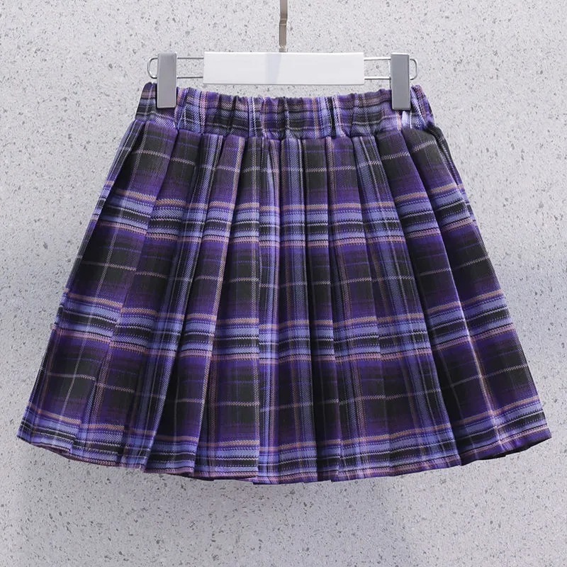 子供服の女の子の夏服の学院の新型の子供の洋風の中で大きい子供のスーツのスカートの夏の半袖のtシャツの2つのセット|undefined