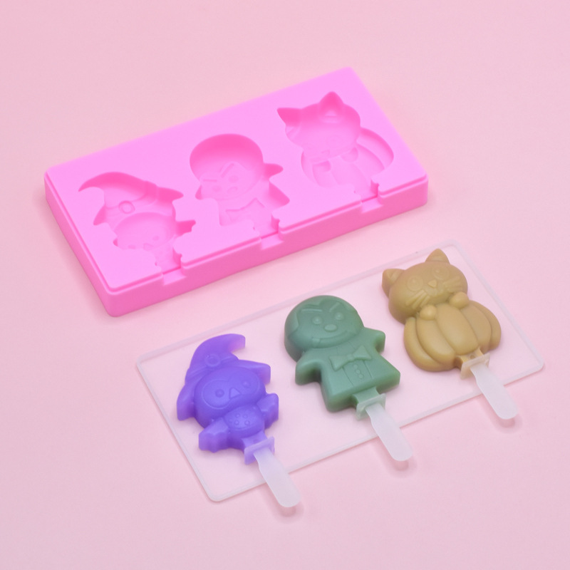 Transfronterizo molde de helado de dibujos animados molde de helado molde de paleta de queso molde de silicona jalea niños DIY