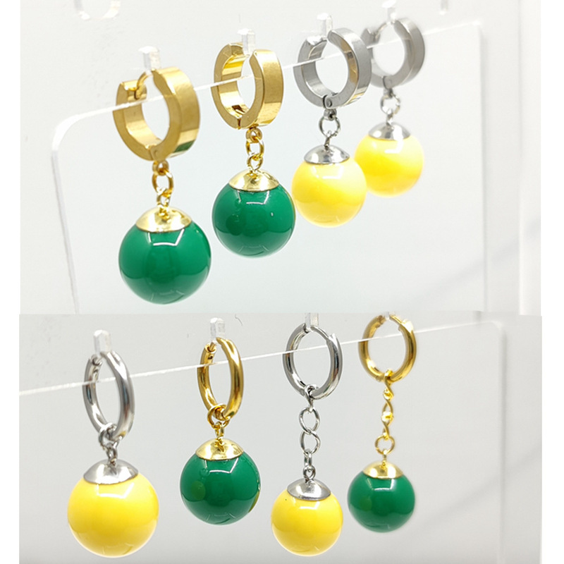 Saiyan Potara Earrings for Cosplay, Made of Plastic Beads, Costume Props, Multi-Colored Halloween Accessories Saiyan Potara Earrings for Cosplay, Made of Plastic Beads, Costume Props, Multi-Colored Halloween Accessories