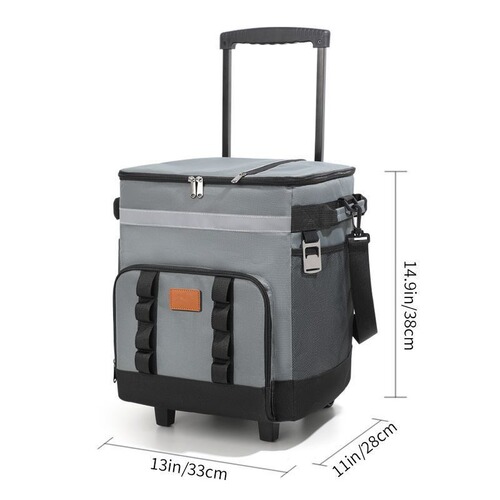 Cross-border travel pull-along ice bag outdoor convenient picnic bag car-mounted cooling box large capacity wheelable insulation bag insulation box