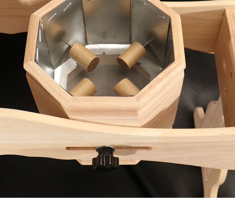 Wooden Moxibustion Box for Women Breast Area Warming Tool with Smoke Filter Cover Portable Ai Jiu quality and texture