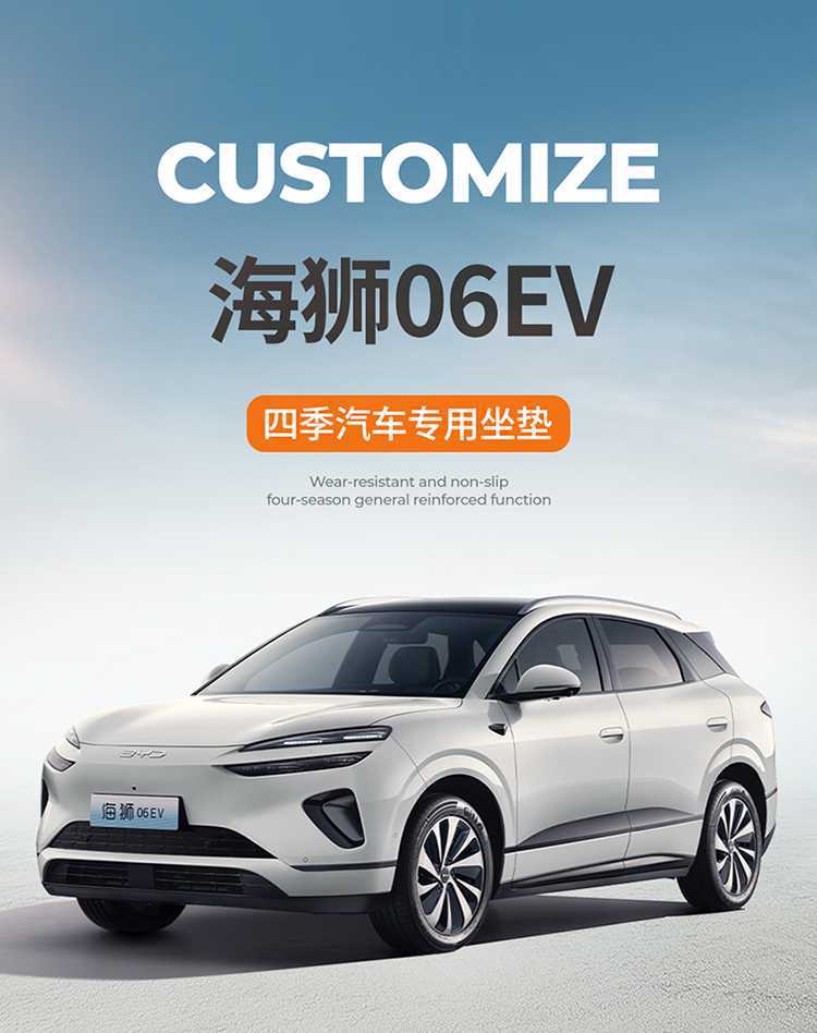 Specifically designed for BYD Sea Lion 06EV/DMI, full-coverage seat covers, 25 types of car seat cushion decorative accessories