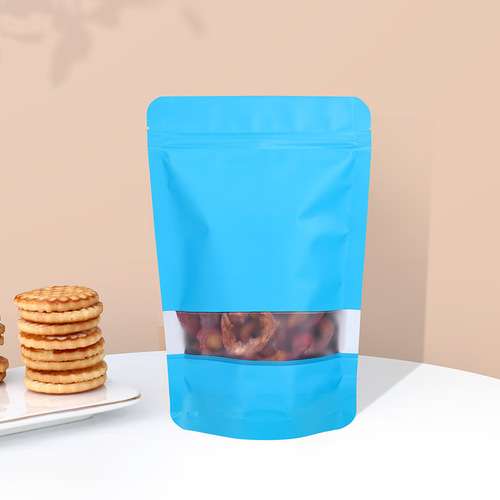 Colorful Self-Sealing Window Stand-Up Snack Tea Aluminum Foil Bag Fishing Bait Bag Sealed Bag Thick Zipper Aluminum Foil Self-Sealing Bag