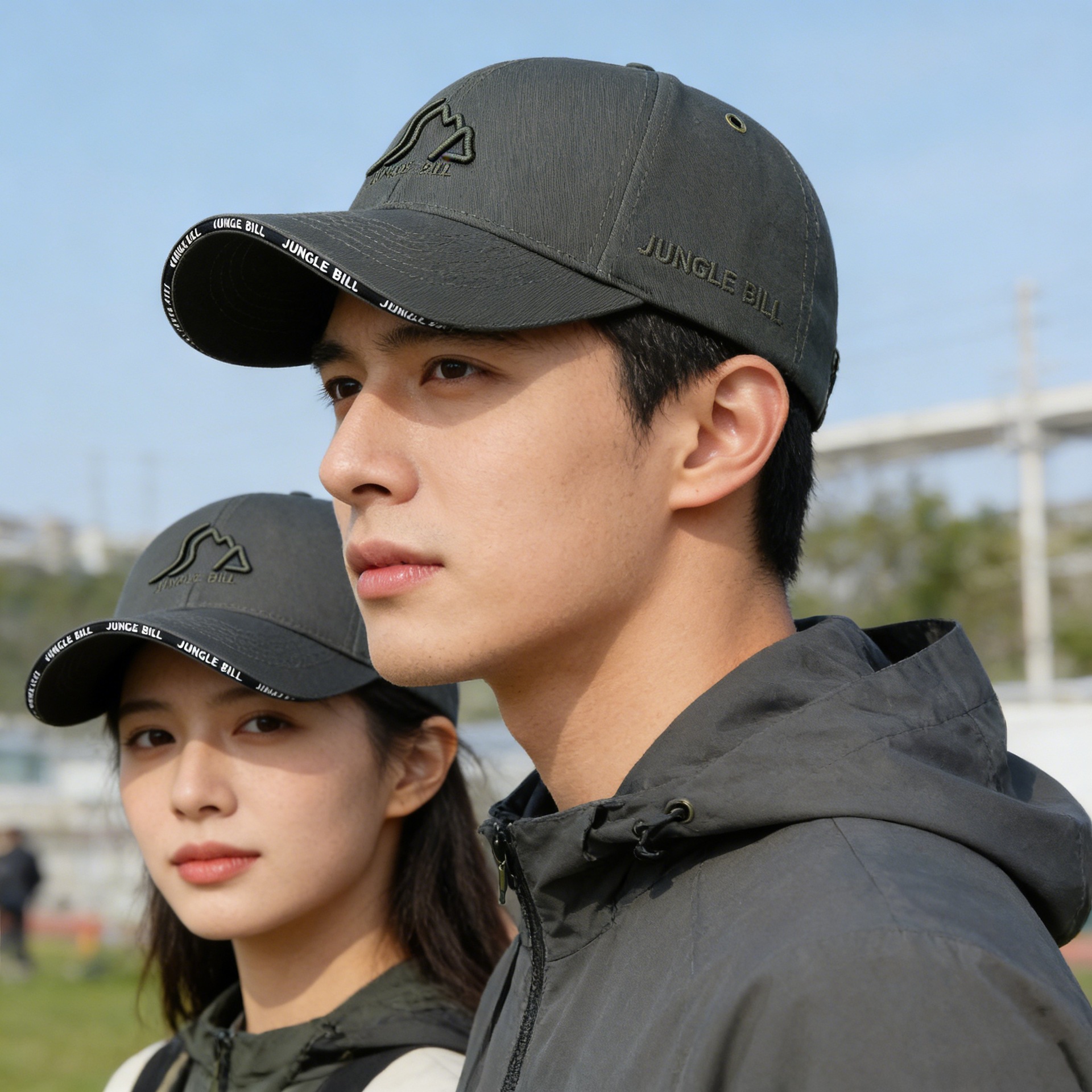 Jungle Bill High-quality Hard-top Embroidered Baseball For Men And Women, Six-panel Sandwich Cap With Copper Eyelets_voghion.com