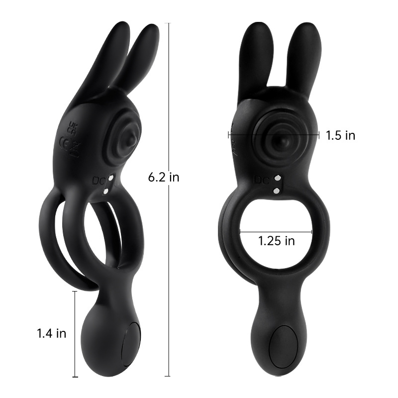 Qiaran Shuanghuan Lock Precision Vibration Rabbit Ear Massager Wireless Remote Control Maschio Femmina Condiviso Coppia Prodotti Sessuali per Adulti_voghion.com