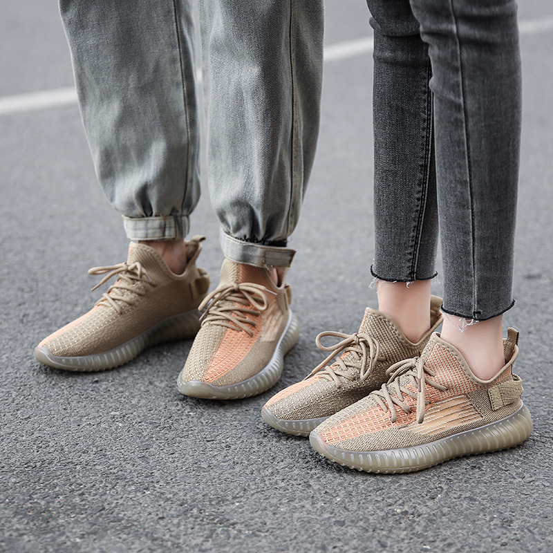 Paar Modellen Kokosnoot Schoenen Vrouwen Zomer Nieuwe Ademende Vliegende Geweven S Ins Koreaanse Versie Van Sport Straat Schieten F_voghion.com