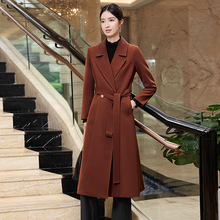 西装外套女2025新款红色超好看长款风衣气质名媛高级感职业装大衣