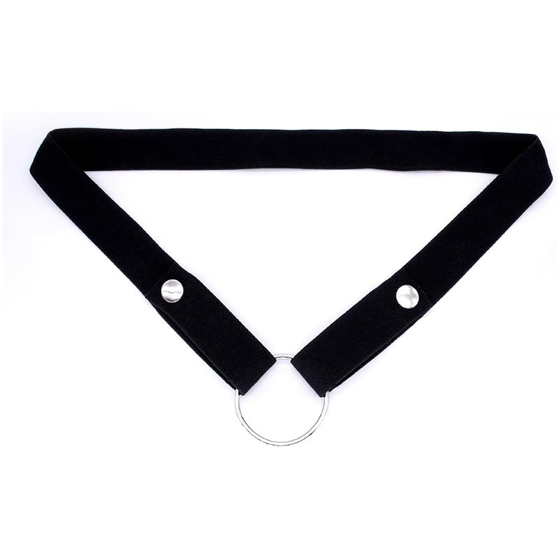 Chastity Lock Auxiliary Strap, Nylon Fixing Belt with Lifting Strap, White — detail image 10