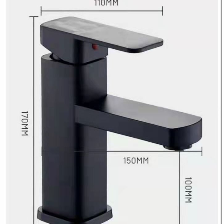SKU-09-黑色方冷热水龙头矮款 塑料款-单品不配管.jp