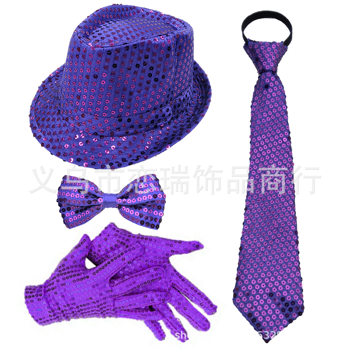 70s DISCO espectáculo accesorios esquinilla sombrero corbata guantes cinturón hombre conjunto Xiaoyin TEMU en stock