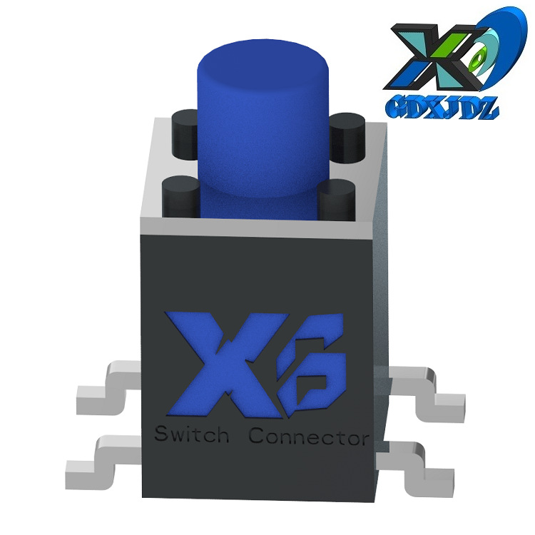 立式按键开关贴片高H11mm-19mm 耐温立贴轻触开关4脚6mm*6mm