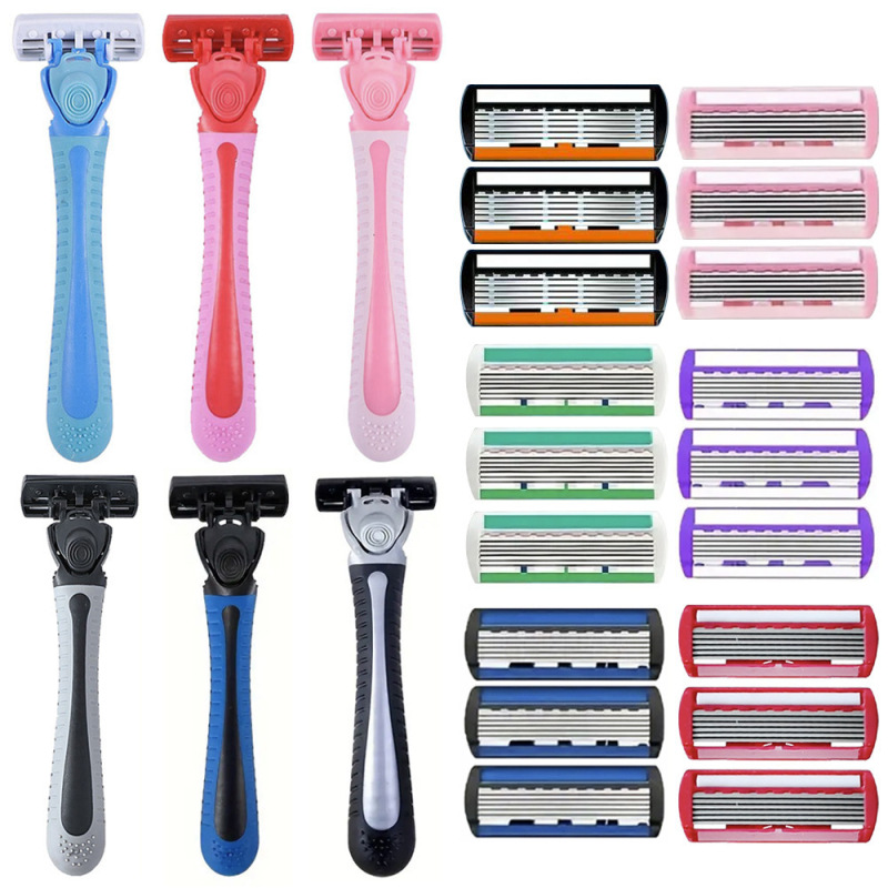 Manual 6-Blade Razor Manual Shaving Razor Head Men's Beard Razor Hair Removal Razor Wholesale Manual 6-Blade Razor Manual Shaving Razor Head Men's Beard Razor Hair Removal Razor Wholesale