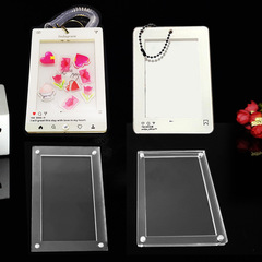 3インチ5インチロック音楽フォトフレームミニカードペンダントアクリルキーホルダーINSフォトフレームスター愛豆フォトフレーム