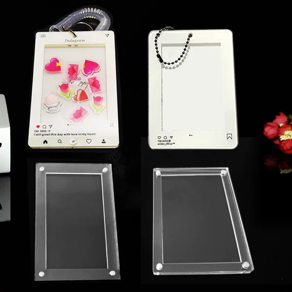 3-inch 5-inch rocking music photo frame Mini Card pendant acrylic keychain INS photo frame star aidou photo frame