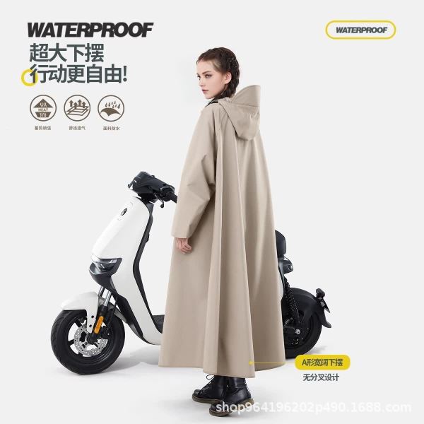 Electric car raincoat men's thickened lengthened motorcycle battery car raincoat women's riding whole body rainstorm factory direct sales Electric car raincoat men's thickened lengthened motorcycle battery car raincoat women's riding whole body rainstorm factory direct sales