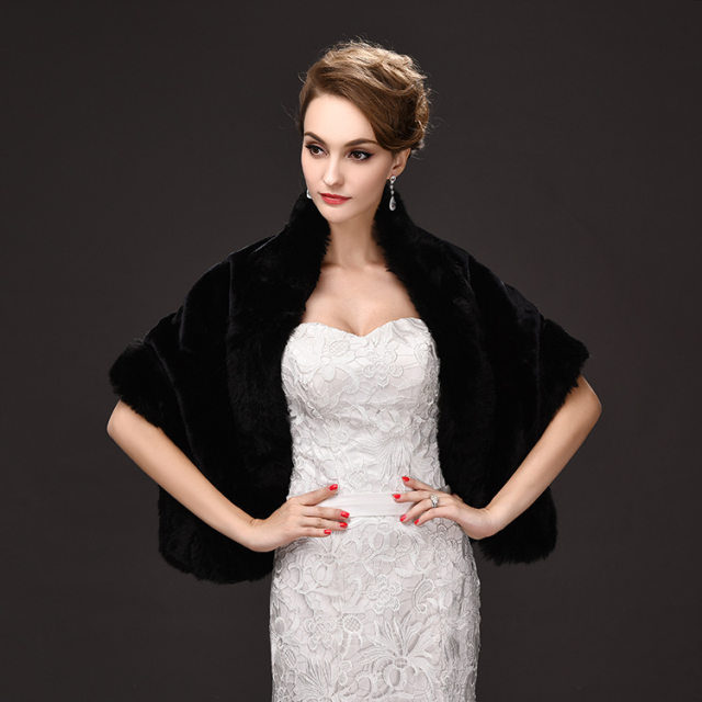 prom fur shawl