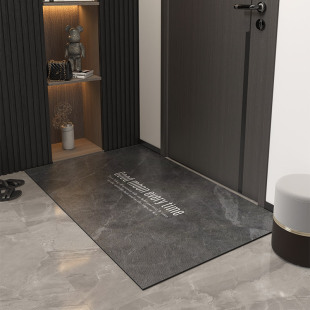 Light Luxury Modern High-end Entrance Door Mat Leather Texture Absorbent Non-slip Wipe Non-washable Entrance Door Mat