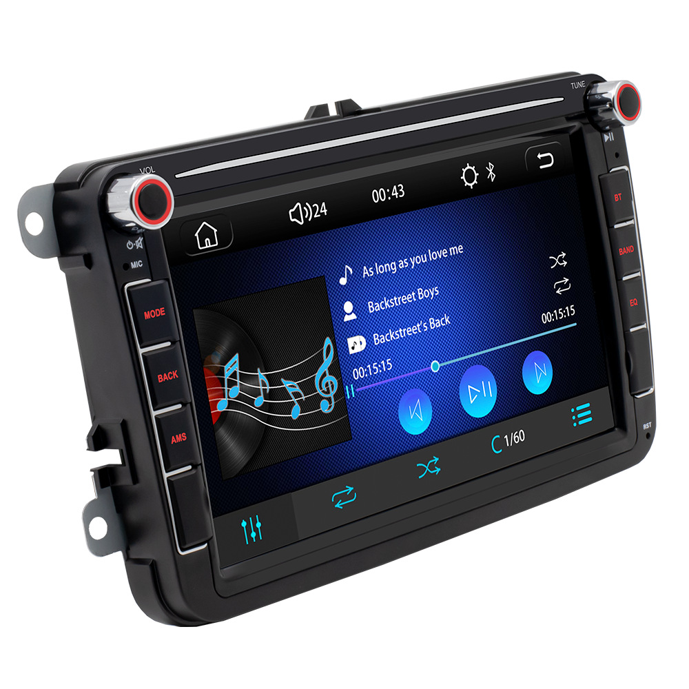 Nueva Apple carplay Android Internet 8 pulgadas coche MP5 Bluetooth tarjeta U disco Radio para Volkswagen
