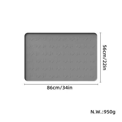 waterproof silicone easy-to-clean garage – Anti-slip mat - 3422in