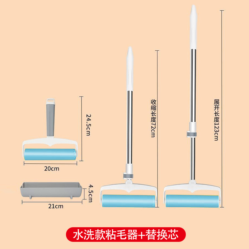家庭用洗えるローラー毛取り器ロングハンドル衣類用毛取り器ロングハンドルヘアローラーブラシ毛取り器|undefined