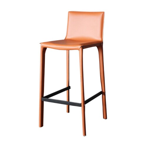 3l designer saddle leather bar chair home creative high stool bar front island dining chair fashionable high-end bar