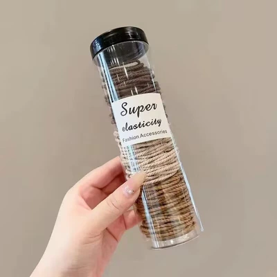 Bands, Simple Hair Ties in – Saç üçün rezinlər - 4-coffee-colors-100-pieces