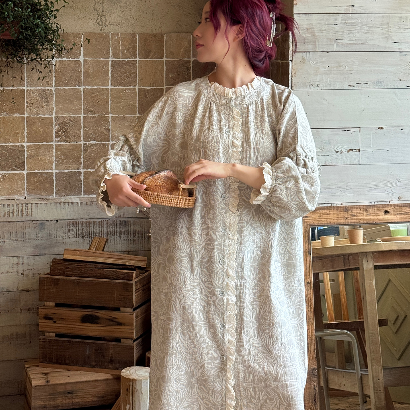 French Cotton and Linen Women's Pajamas, Nightgowns, Cotton and Linen Lace Pajamas, Women's Home Clothes, Women's Pajamas, Princess Nightgowns, Bathrobes