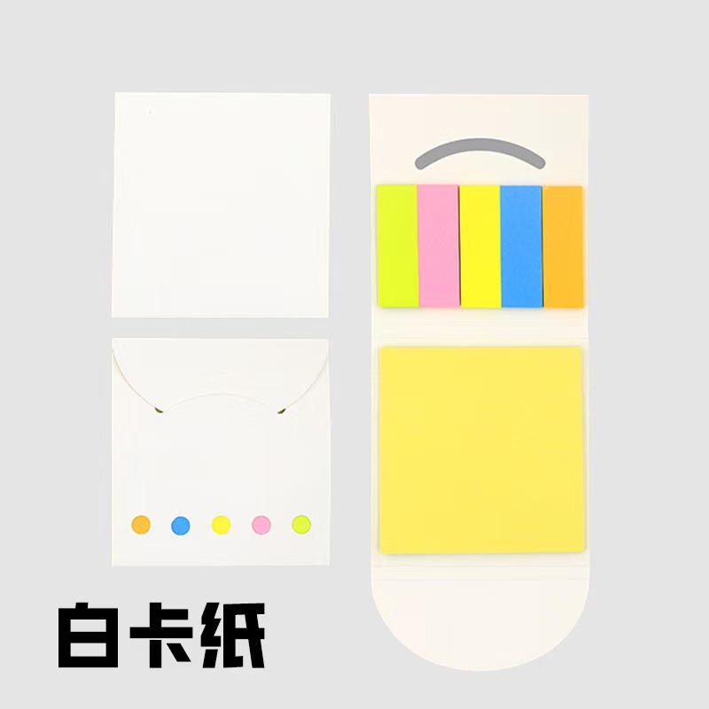 Cartera de papel kraft sonriente de post-it Post-it Post-it Transfronterizo Amazon N veces Post-it Notebook Personalizado Logotipo Impreso image 10