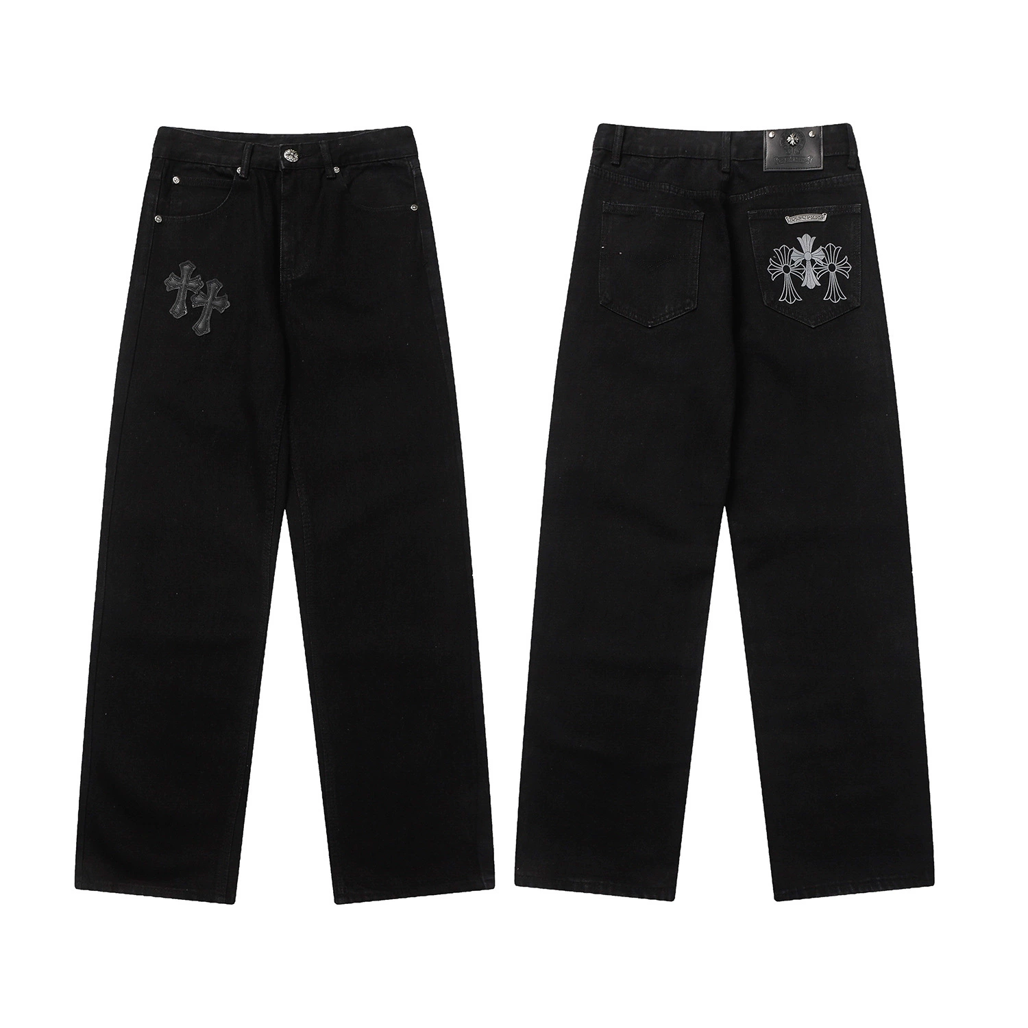 Джинсы из денима для любимой, с вышивкой, oversize, оптовая продажа
