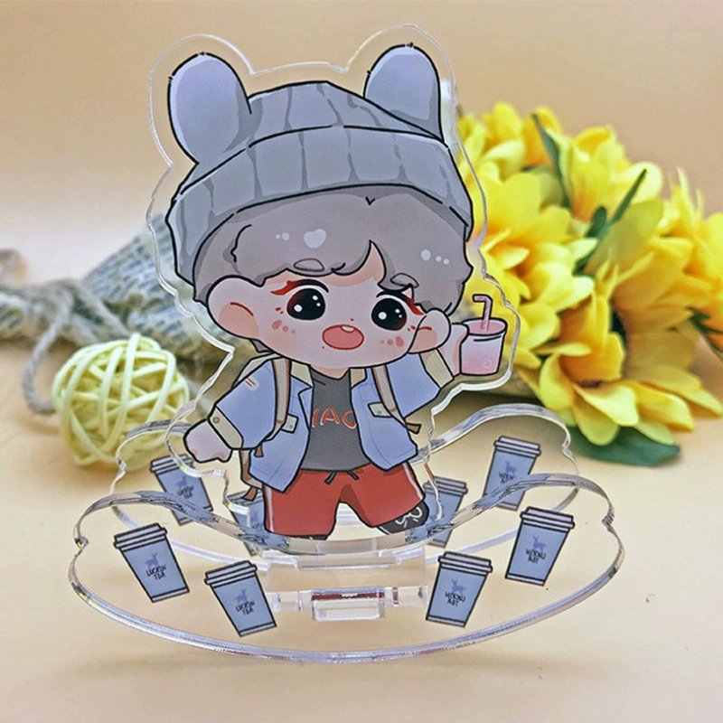 Аcrylic stand custom made from pictures to make desktop hanging ornaments diy humanoid animation card display stand