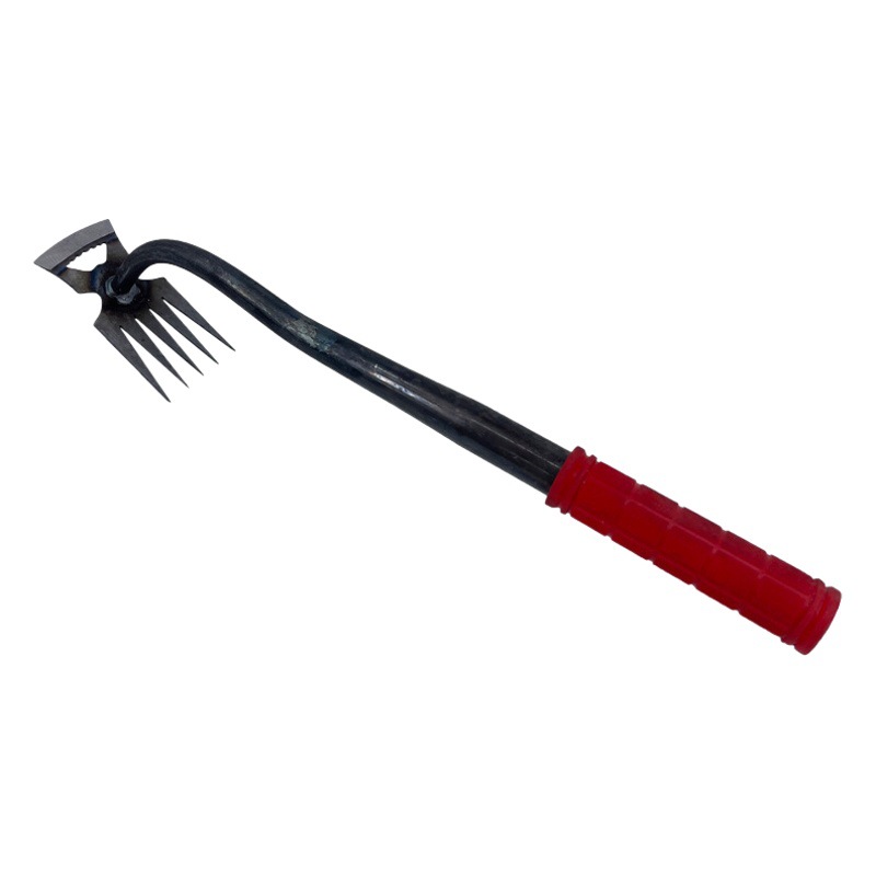 Venta directa de fábrica deshierbe artefacto jardinería flor azada Rake al por mayor multi-función de excavación de azada herramienta vegetal salvaje de doble propósito azada
