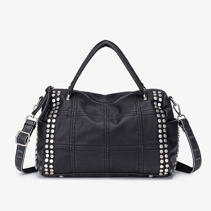 Cross-border Y2k vintage Korean niche design studded large-capacity shoulder crossbody bag for trendy girls