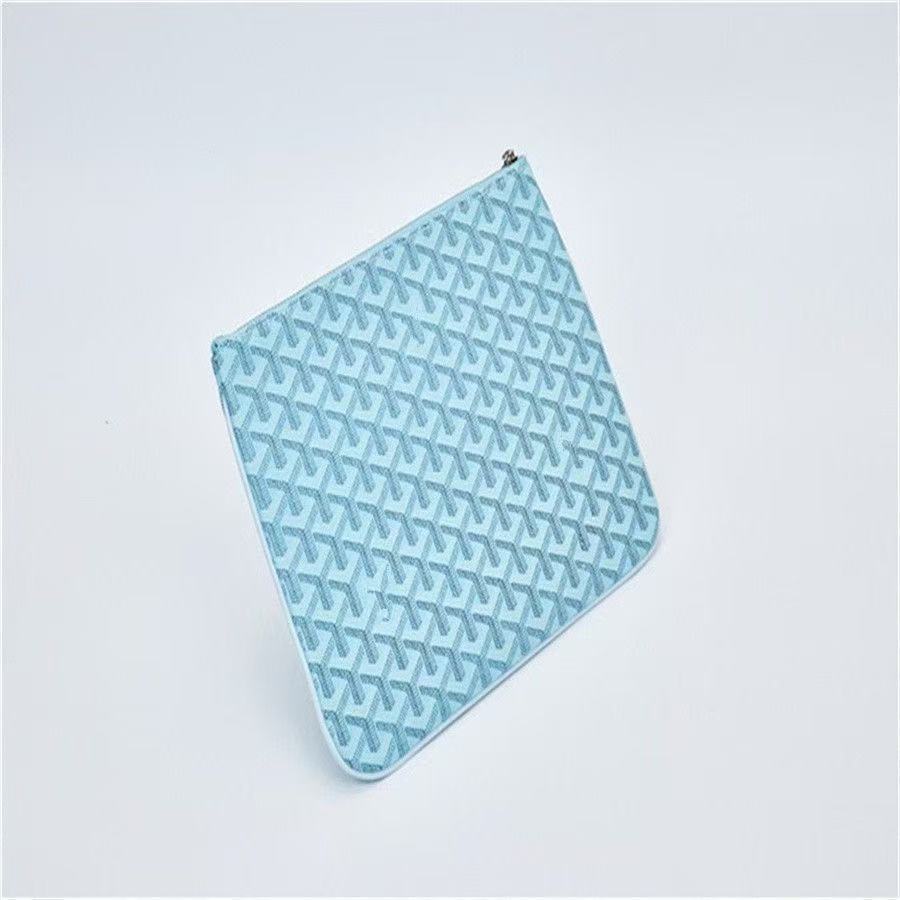 Goyard Senat Pouch MM Sky Blue Goyardine