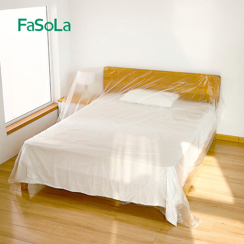 FaSoLa household disposable transparent plastic dust-proof film wardrobe cover dust cover decoration furniture protection film