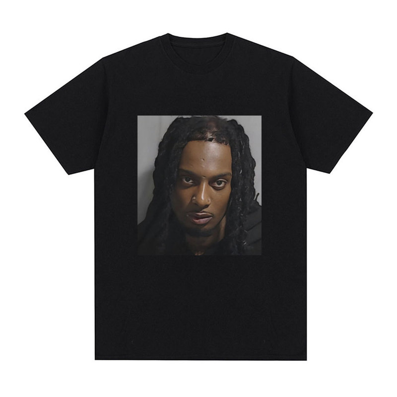 Rapper Playboi Carti Mugshot Graphic T-Shirt Men's t Shirt Cotton