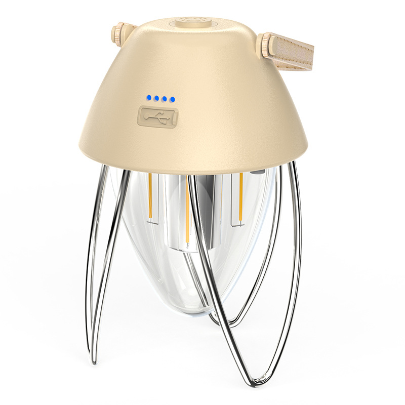 Luz de camping al aire libre USB carga atmósfera camping luz LED multi-función luz de emergencia retro linterna tienda camping Luz