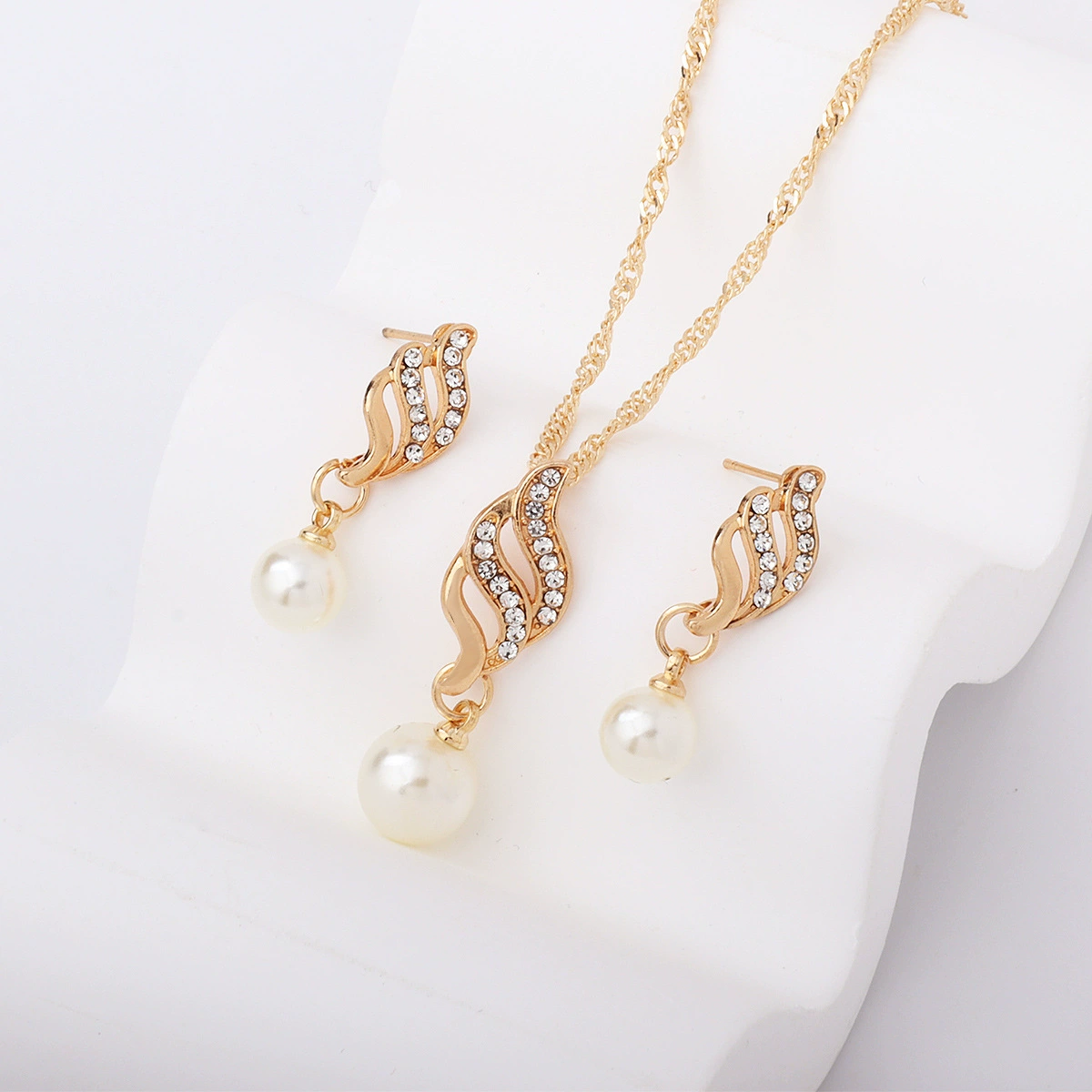 Украшения, комплект, кулон из жемчуга, ожерелье, цепочка, AliExpress, французский стиль, простой и элегантный дизайн, легкий роскошный стиль