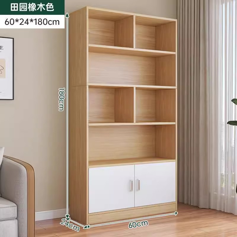 Estante de piso estante de madera maciza estante de pared sala de estar armario casero armario de almacenamiento armario de exhibición
