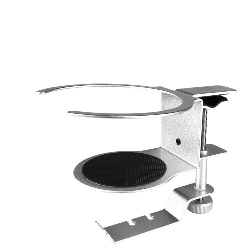 Soporte de auriculares de metal 360 grados giratorio gancho portavasos soporte 2-en-1 adecuado para auriculares