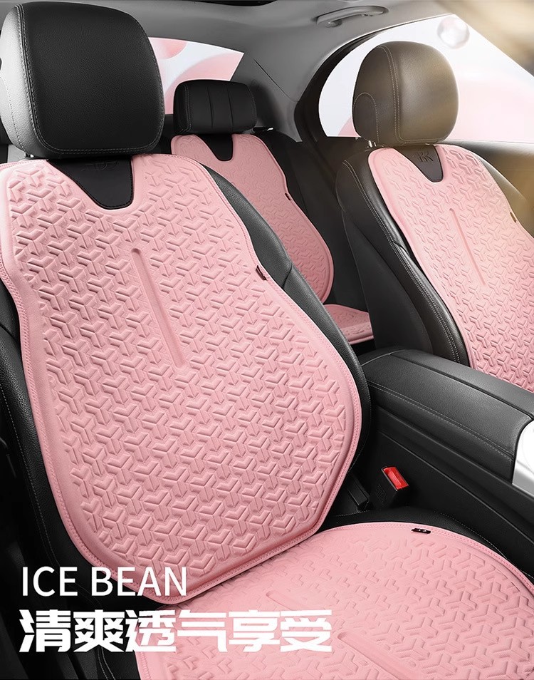 Summer Car Seat Cushion Universal Cooling Pad Honeycomb Breathable Ventilated Seat Back Non-Slip Jelly Cold Gel Single Pad