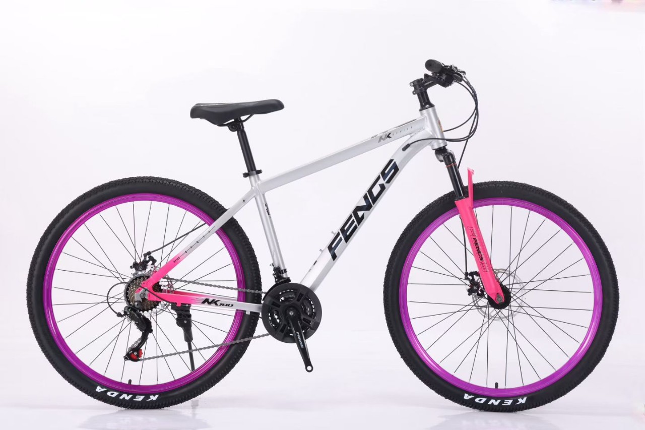 Aleación de aluminio 26 / 27.5 cromo elefante círculo púrpura cambio de velocidad bicicleta de montaña para adultos bicicleta de montaña