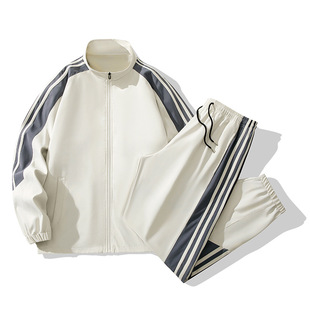 2025 New Sports Suit for Men with Three Stripes, Fashionable Casual Set for Couples in Spring and Autumn